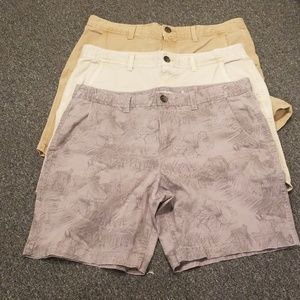 Mens flex flat front shorts